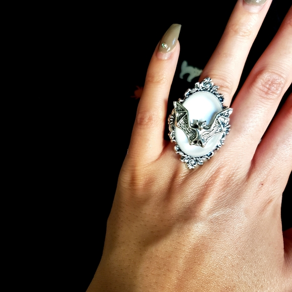 Bat Stone Rings - Picture 2 of 4